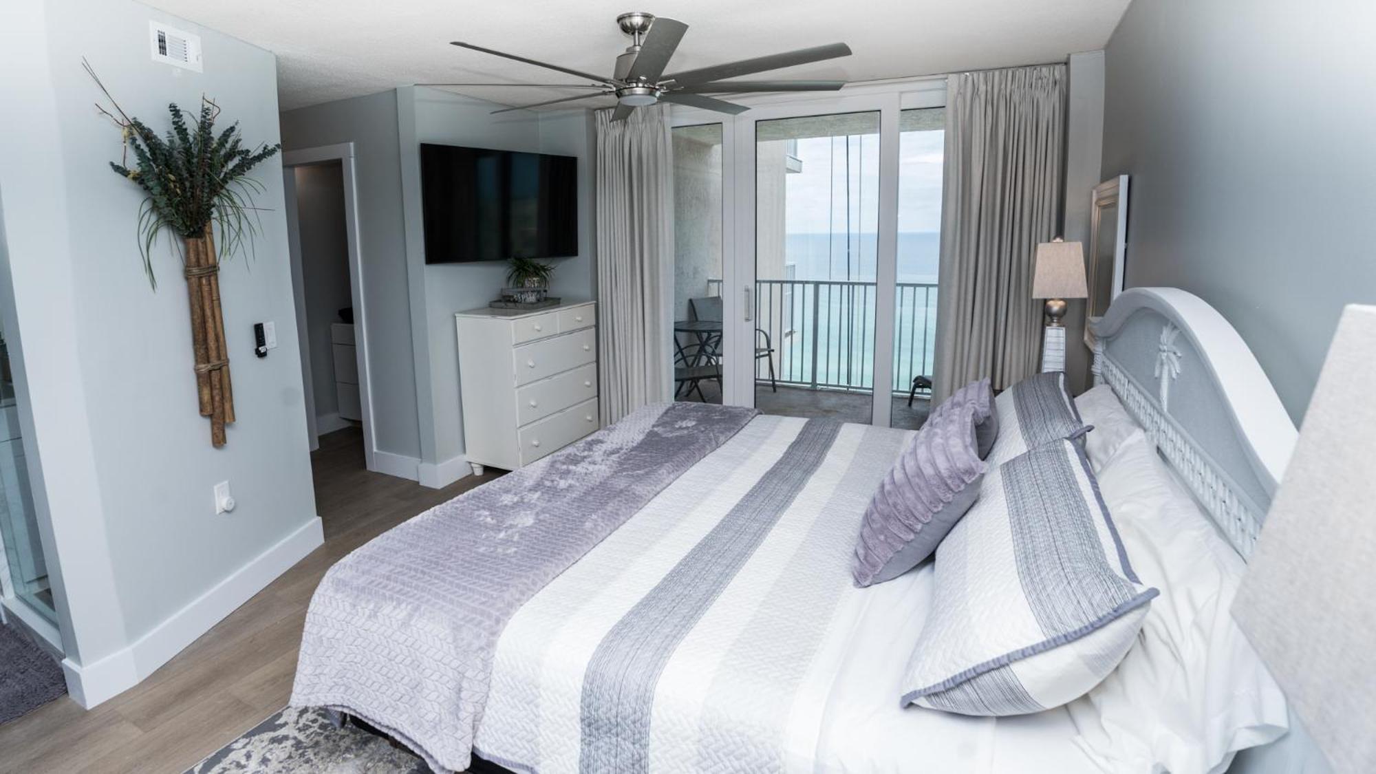 New Rental - 3Br 3Ba Corner Beachfront - 2024 Remodel - 3 Pools, Tiki Hut, Gym, Tennis Panama City Beach Eksteriør bilde