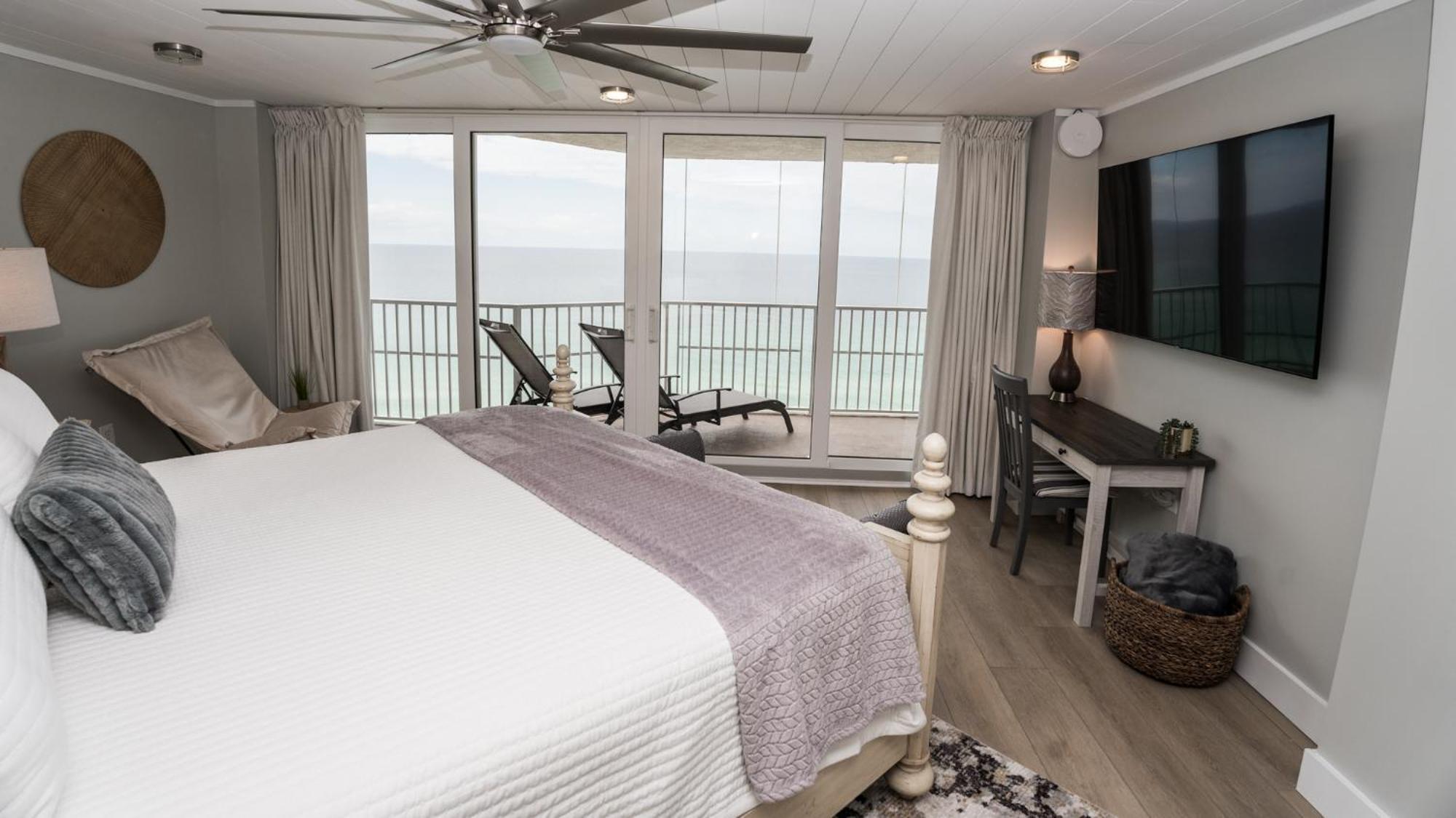 New Rental - 3Br 3Ba Corner Beachfront - 2024 Remodel - 3 Pools, Tiki Hut, Gym, Tennis Panama City Beach Eksteriør bilde