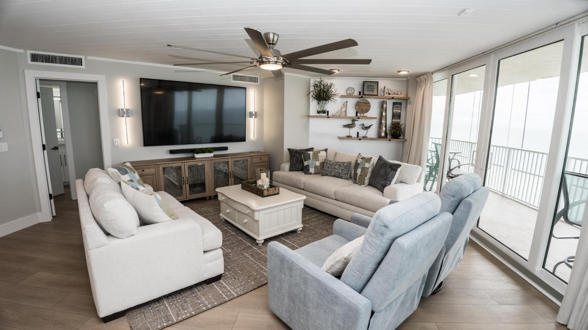 New Rental - 3Br 3Ba Corner Beachfront - 2024 Remodel - 3 Pools, Tiki Hut, Gym, Tennis Panama City Beach Eksteriør bilde