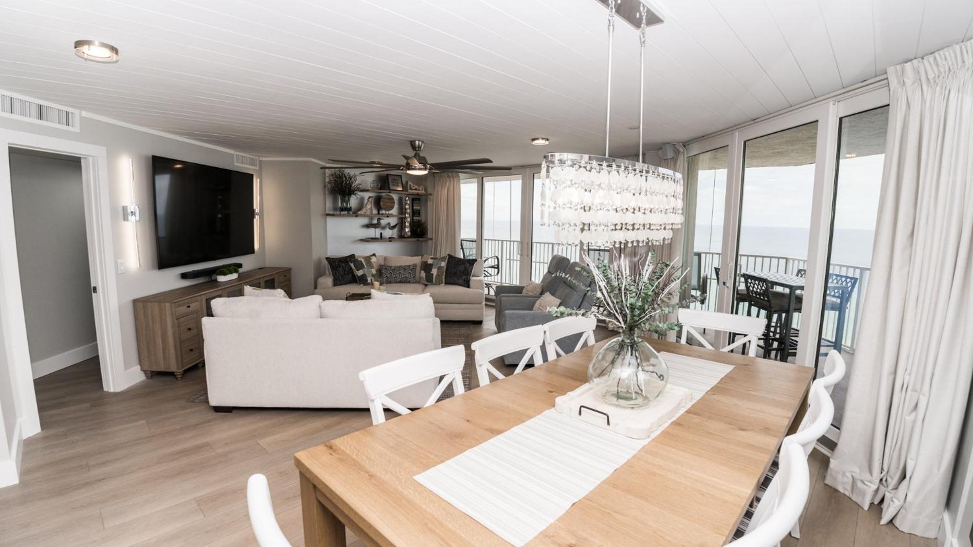 New Rental - 3Br 3Ba Corner Beachfront - 2024 Remodel - 3 Pools, Tiki Hut, Gym, Tennis Panama City Beach Eksteriør bilde