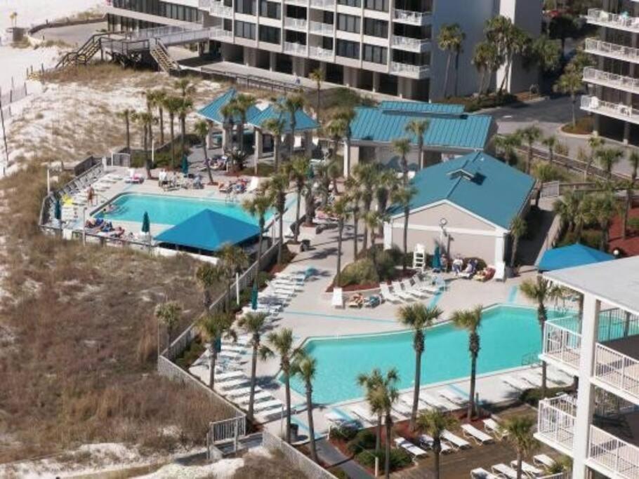New Rental - 3Br 3Ba Corner Beachfront - 2024 Remodel - 3 Pools, Tiki Hut, Gym, Tennis Panama City Beach Eksteriør bilde